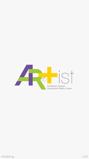 「AR+ist(アーティスト)」起動画面