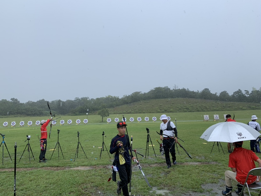 途中で大雨! ものすごく疲れる試合でした