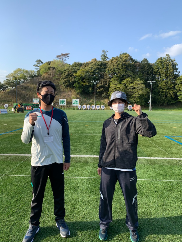 左 佐々木監督 右杉林選手 マスク着用が必須です