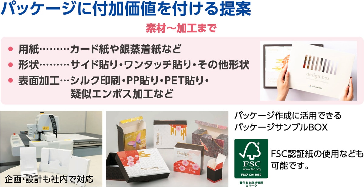 パッケージに付加価値を付ける提案