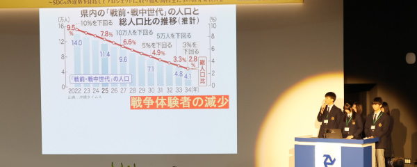 2. 学校法人尚学学園 沖縄尚学高等学校・地域研究部「『記憶を語る』から『平和を考える』へ～高校生による継承活動の探究～」